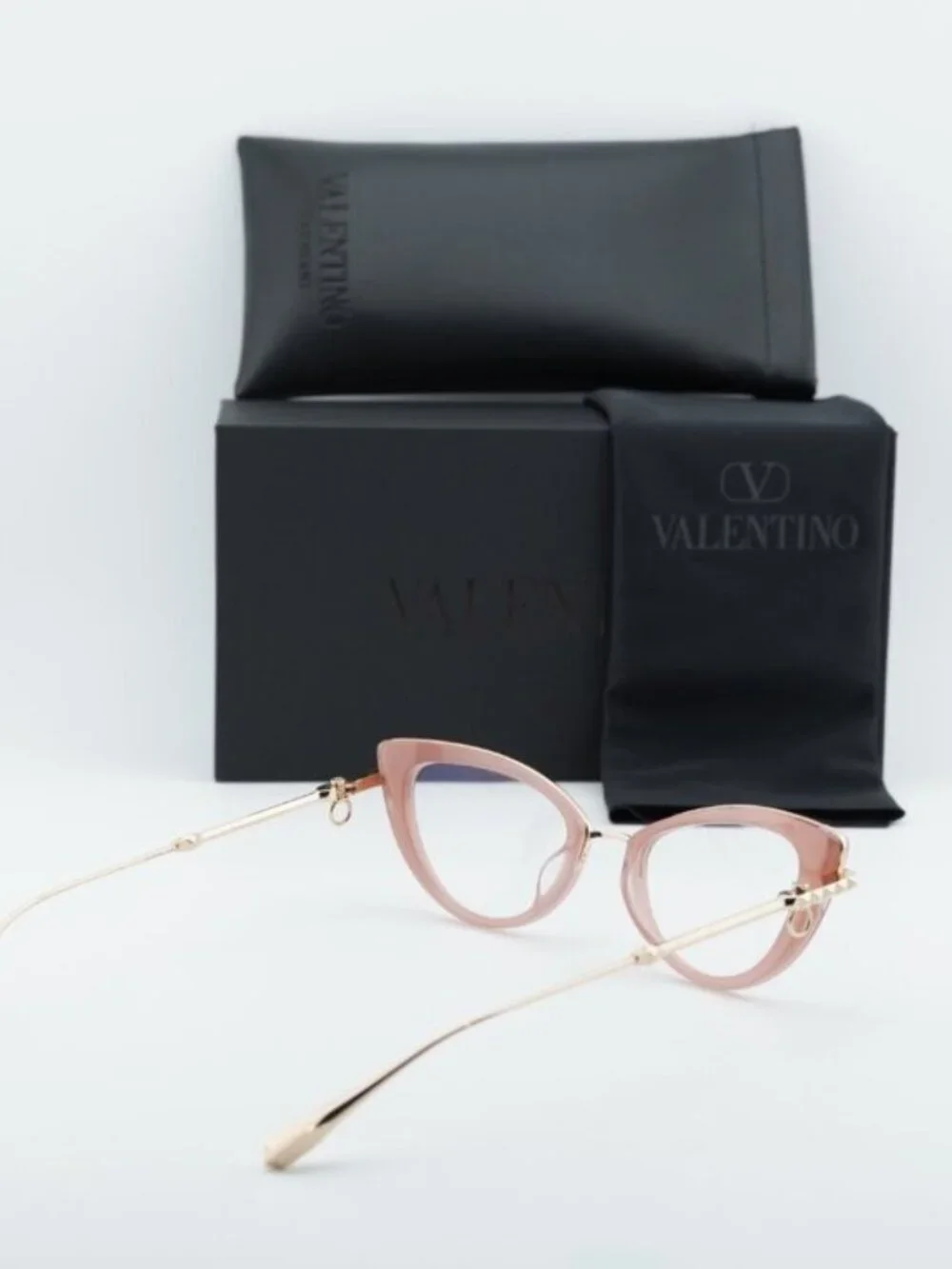 Valentino V-DAYDREAM VLX-123B Cat Eye Eyeglasses 51mm - Pink / Gold